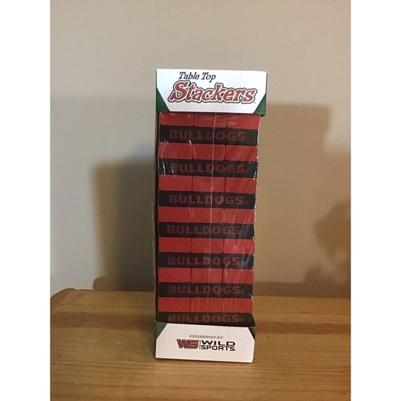 Wild Sports NCAA College Table Top Desk Stackers Game ~ Georgia Bulldogs NIB - Picture 1 of 6